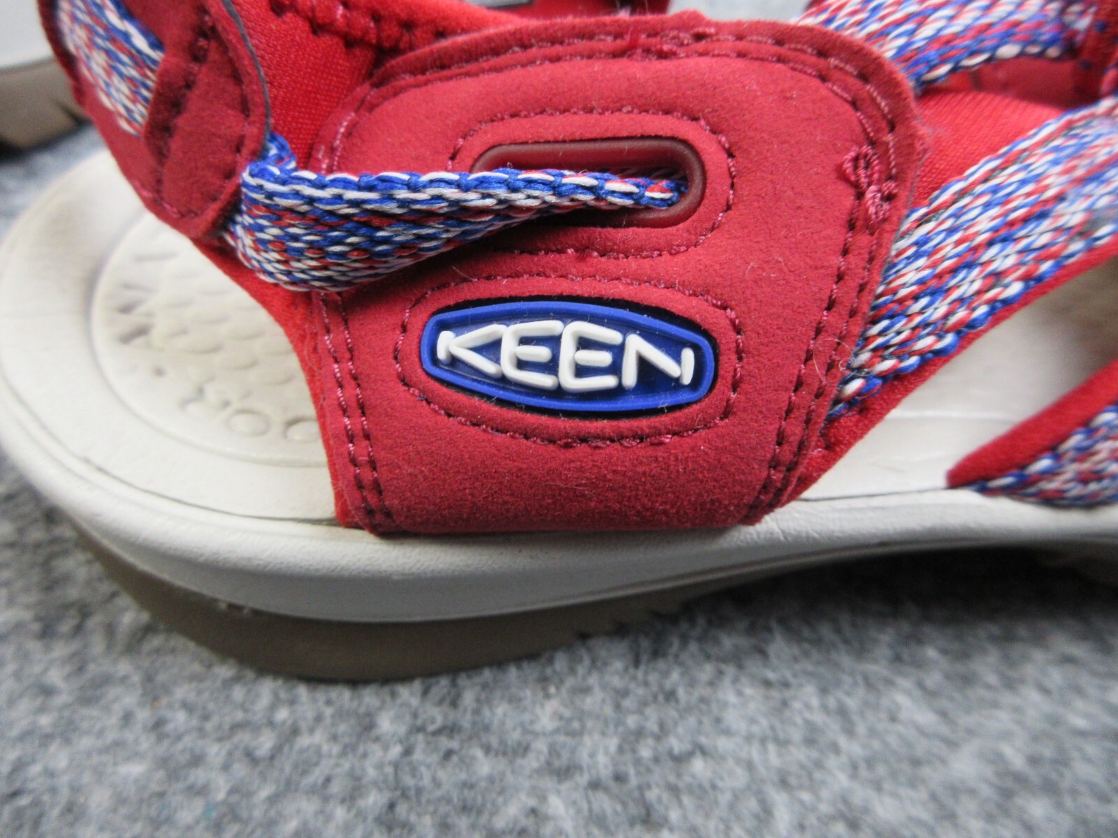 Sandali Keen Whisper donna taglia 10 5 rossi escursionismo punta chiusa slingback