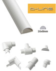 D-Line 16mm x 8mm White Micro Trunking Connectors PVC Cable Management