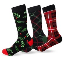 Star Wars Holiday Men's Crew Sock 3 Pack Gift Set