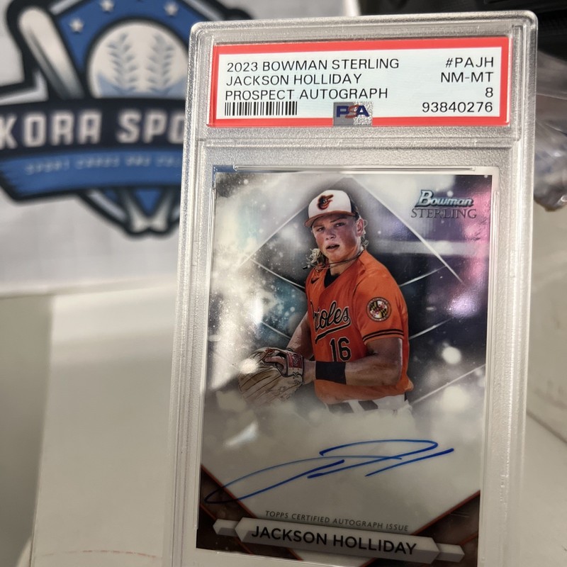 2022 Bowman Sterling Jackson Holliday Prospect Autograph #PAJH