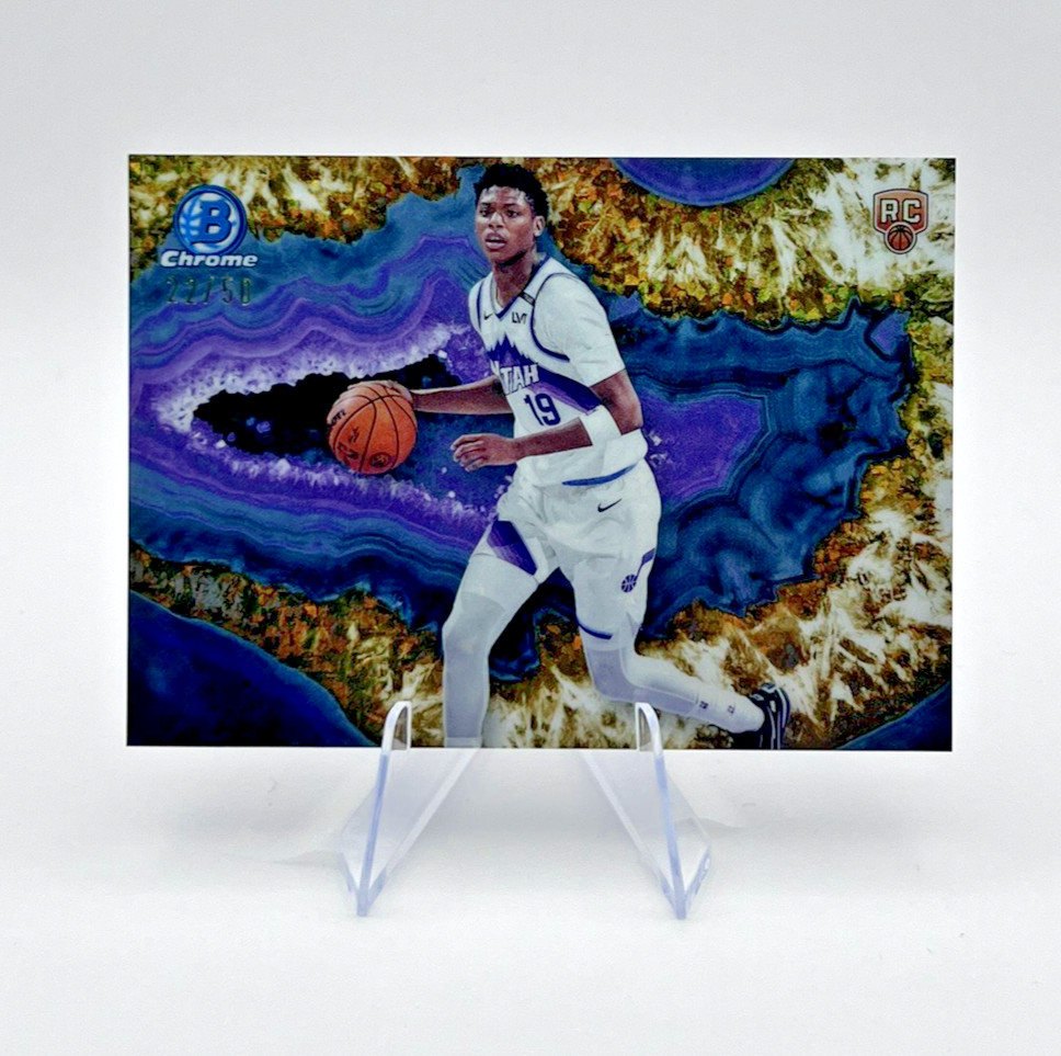 2025-26 Bowman Basketball Ace Bailey RC Crystalized  GOLD 22/50 CNB-5 Utah Jazz