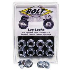 Bolt MC Hardware Lug-Locks Silver 2005-LUG.S