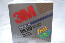 3M High Density DS, HD 3.5" Diskettes Box of 10 Floppy Disks Brand New Sealed