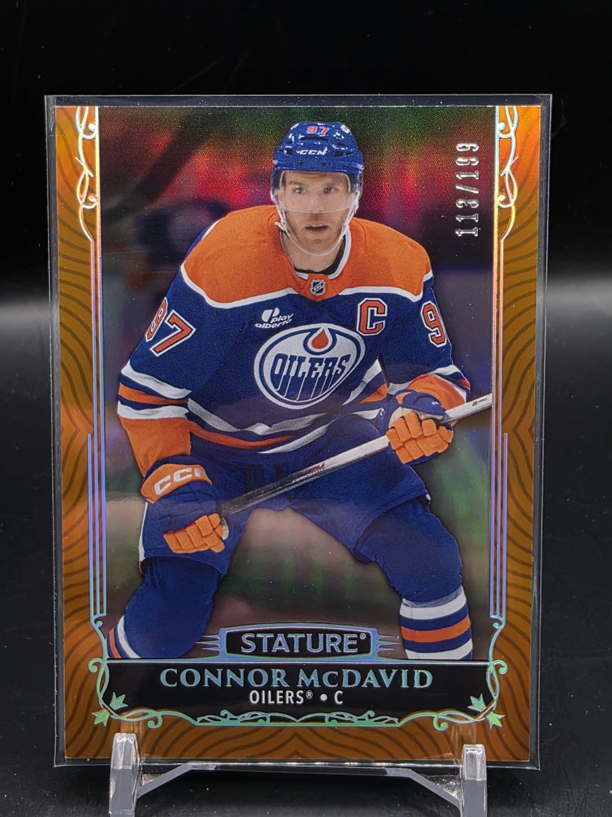 2025-26 Upper Deck Stature Connor McDavid Orange /199