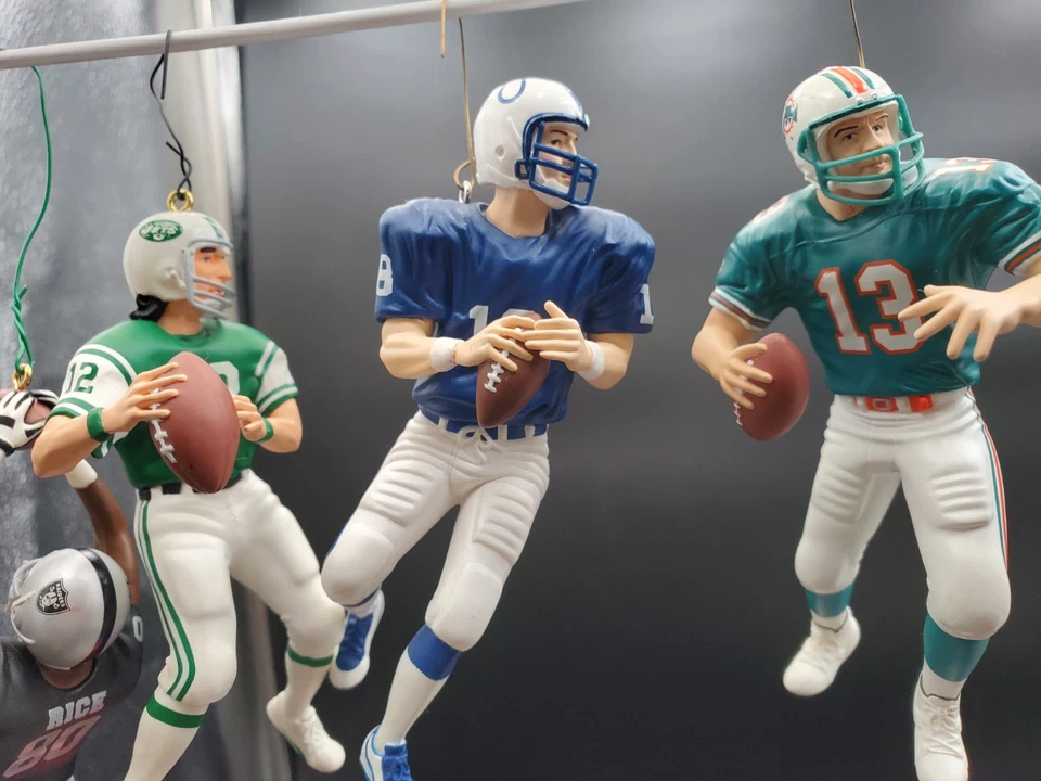 Hallmark Keepsake Ornaments NFL Football Legends 6 Quarterbacks & Jerry Rice - Image 3 of 4