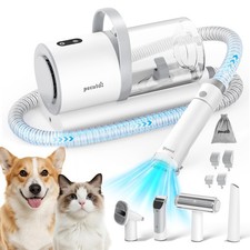 Pecute Dog Grooming Vacuum, 4-in-1 Pet Grooming Kit with Clipper, Brush, 1200...