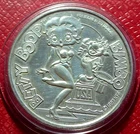 1987 Betty Boop-Cartoon Celebrities Round-AMC 1 Troy oz.999 Silver in Capsule