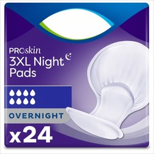 3XL Incontinence Pads for Women and Men, Overnight Absorbency, 24 Count