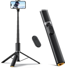 63" Cell Phone Selfie Stick Tripod, Portable Tripod for Iphone with Wireless Rem