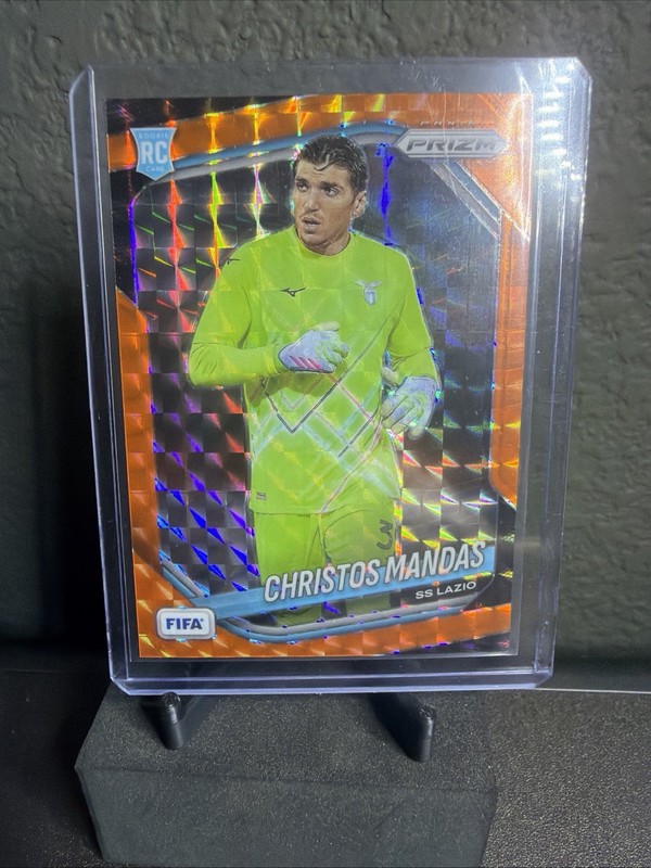 2025 Panini Prizm Christos Mandas Orange Mosaic RC /299 SS Lazio #127