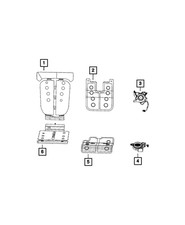 Genuine Mopar Heated Seat Element 68459035AB