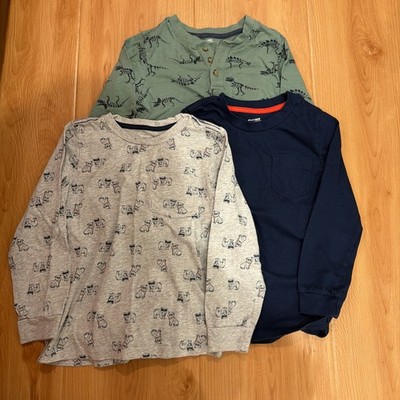 EUC Simple Joys by Carter's Lot of 3 Long Sleeve Shirts 5T 6T