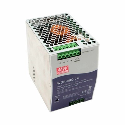 Mean Well WDR-480-24 Input: 200-500VAC 4.0A 50/60Hz Schaltnetzteil -unused-