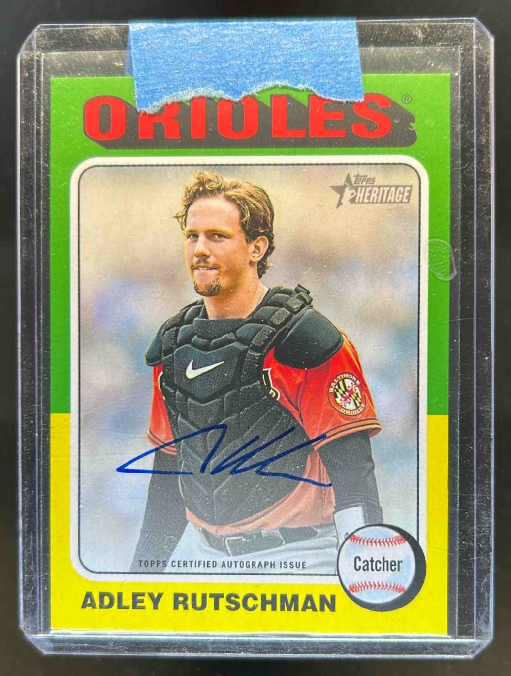 2024 Topps Heritage Adley Rutschman Real One Auto #ROA-AR Orioles