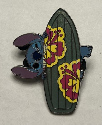 Disney - Lilo and Stitch - Biting Take A Bit From Surfboard Pin