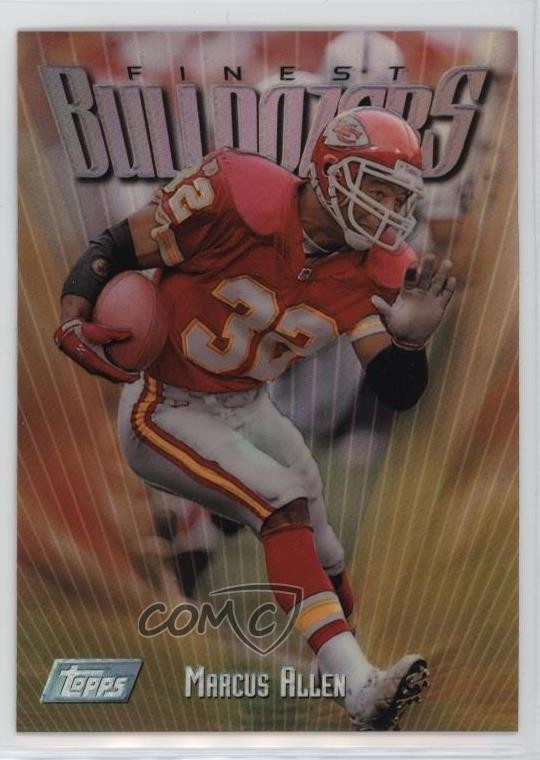 1997 Topps Finest Refractor Marcus Allen #136 HOF g2x