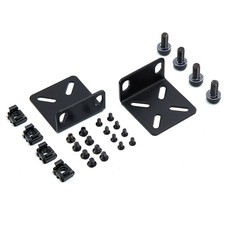 1U Universal Rack Mount Kit Adjustable Ears for Network Switches