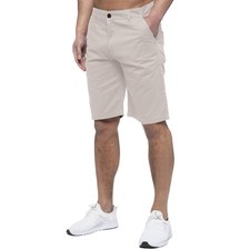 Enzo Mens Chino Shorts Cotton Summer Casual Work Regular Stretch Beach Half Pant