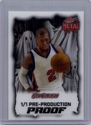 Nate Robinson 2025 Leaf Basketball Halloween 1/1 Pre Production Proof