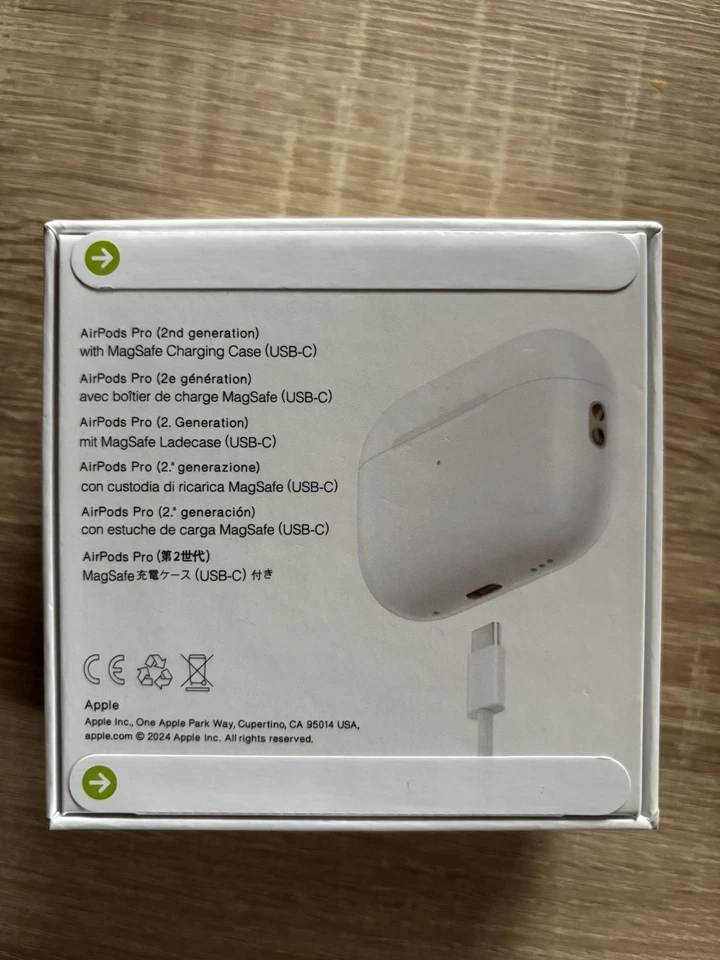Apple AirPods Pro (2nd Generation) with USB-C MagSafe Case | New & Unopened, - Image 2 of 2