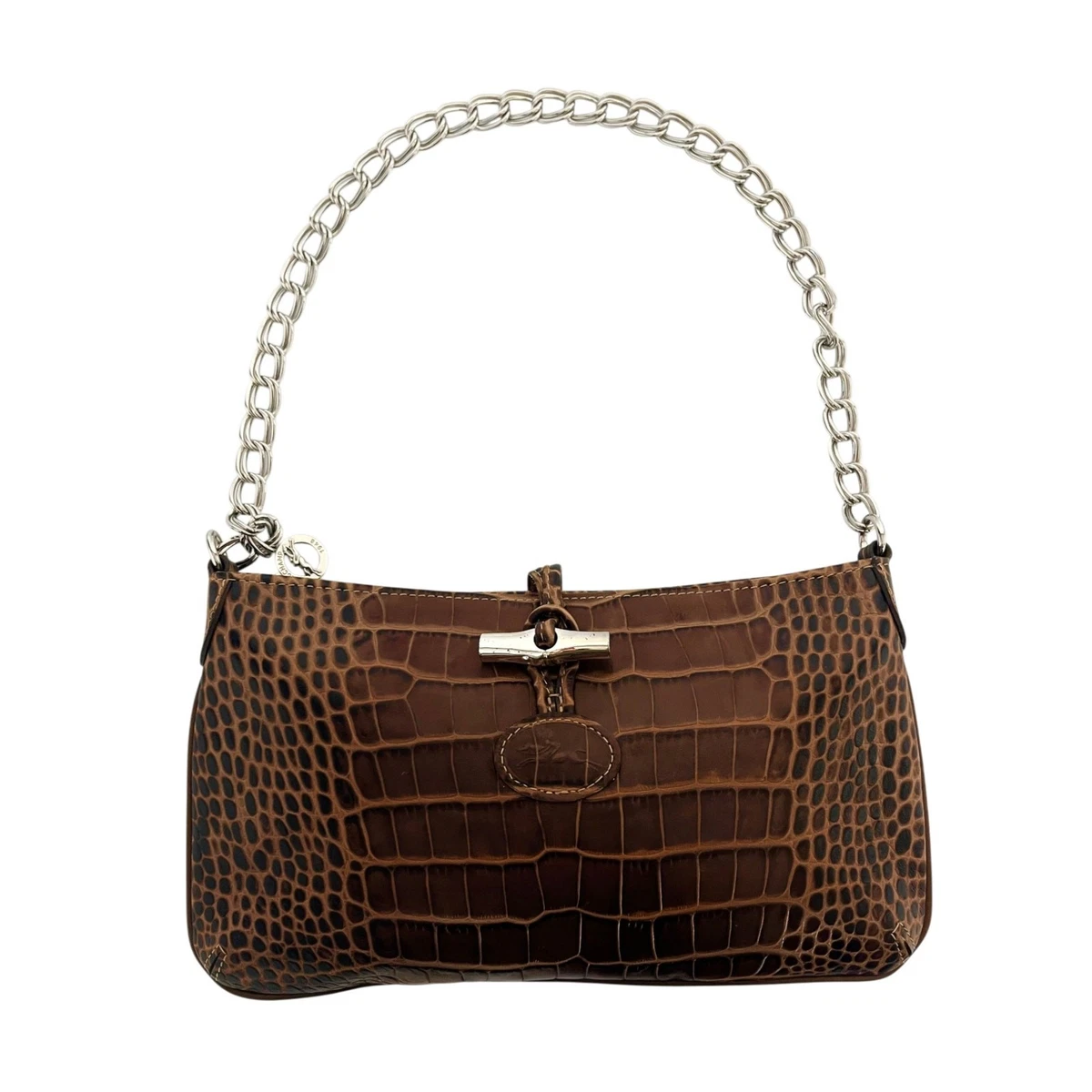 バッグ Longchamp Leather Baguette Bag Y2K 2way Longchamp Baguette Bags & for Leather Exterior Women for sale | eBay