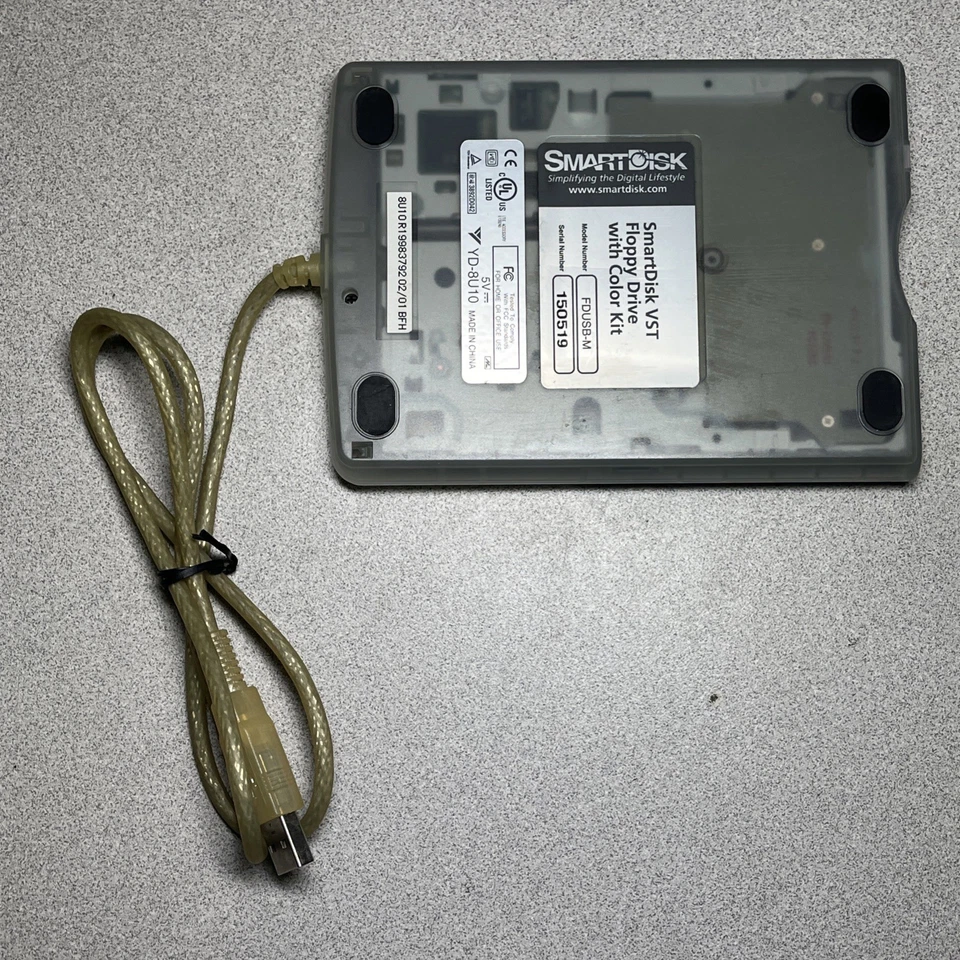 Vintage VST Technologies FDUSB-M USB Floppy Disk Drive with Color Kit - Image 3 of 4