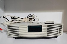 BOSE Wave Radio AWR1-1W AM FM Alarm Clock White WITH REMOTE Tested WORKS