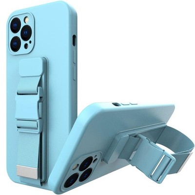 HURTEL CASE ROPE FÜR IPHONE 12 PRO GEL MIT LANYARD CHAIN   TASCHE