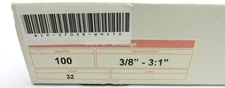 Spiral Binding Wire'O 27038 3:1" 3/8" 32 Loops DBL-O White 100 Per Box