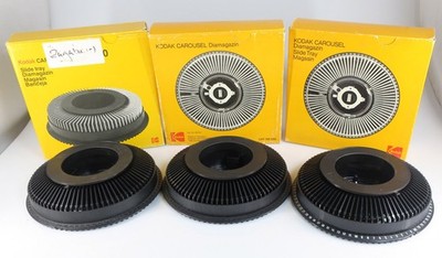 3 STÜCK KODAK CAROUSEL RUNDMAGAZIN IM ORIGINALKARTON S-AV - EKTAPRO x