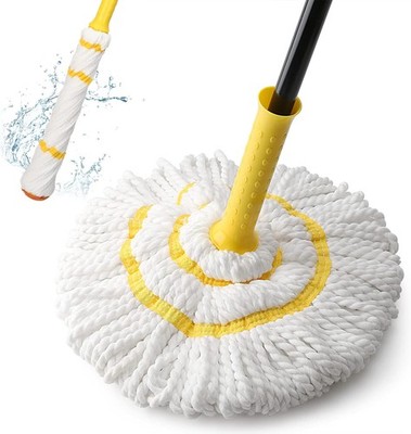 Twist Mop for Floor Cleaning,Long Handled Microfiber Floor Mop with Top Scouring
