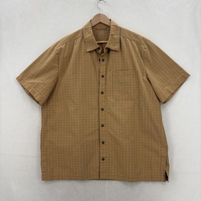 5.11 Tactical Classic Covert Short Sleeve Shirt Mens Large Brown Plaid Button Up