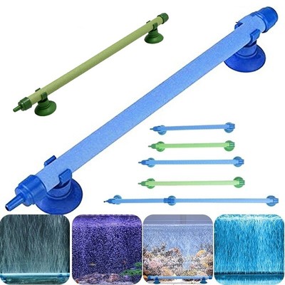 2 Aquarium Luftsteine – Für Mehr Sauerstoff Im Aquarium, Grün & Blau, 15,8 Cm