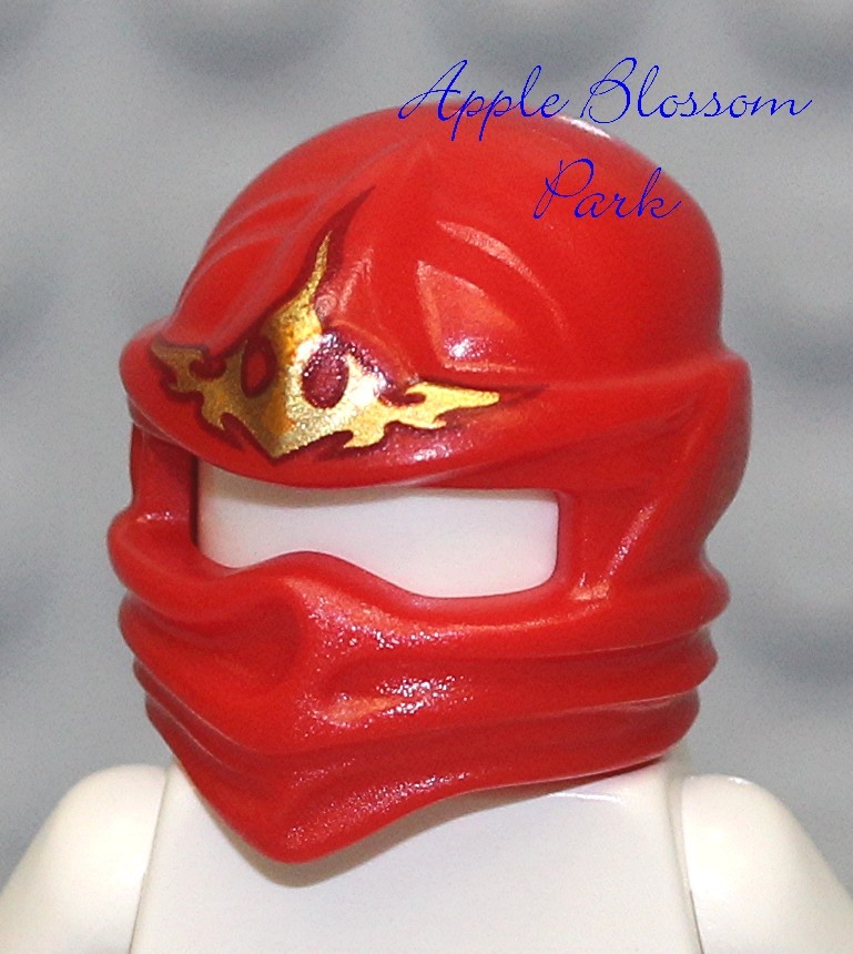NEW Lego Ninjago Ninja RED HEAD WRAP NRG Kai Minifig Hood Hat Fire
