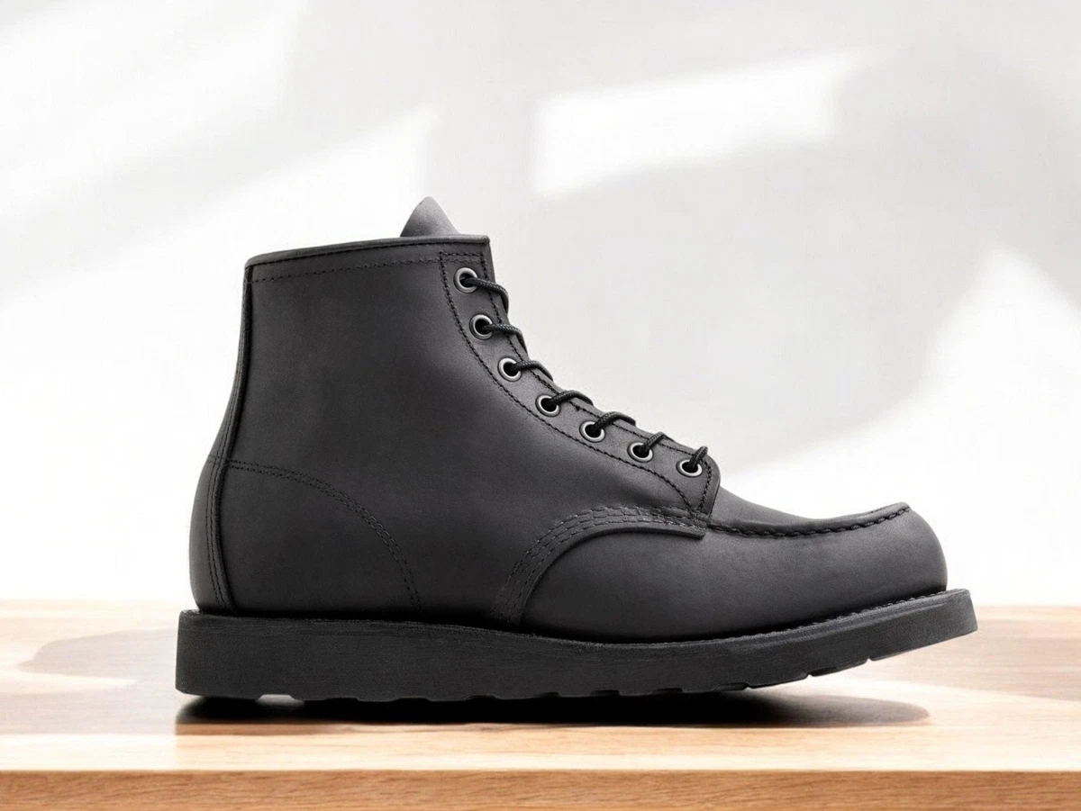 Red Wing 8074 Classic Moc Toe Boot - Black Harness – SON OF A STAG