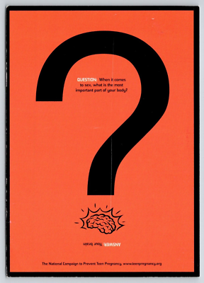 #ad #ad Question What is Most important Sex Body Part Your Brain Pregnancy Ad Postcard $3.39