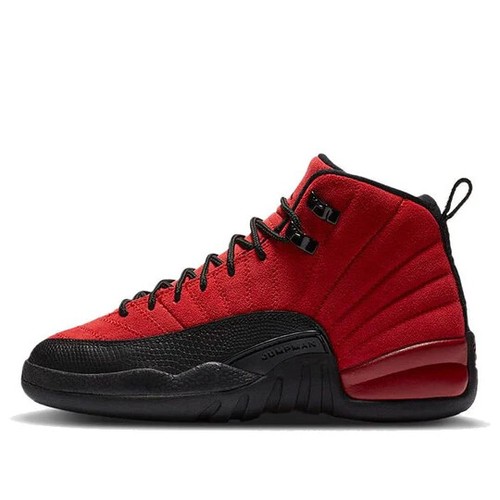 black and red jordan 12