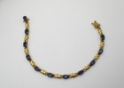 10K Yellow Gold 4.00 CTW Iolite Link Bracelet 7" [B36] — photo 6