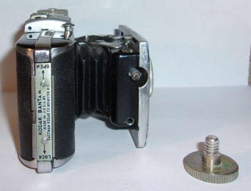 コダック828ロールフィルムカメラKodak FLASH BANTAM Vintage Kodak Flash Bantam 828 Film Folding Camera w/ Anastar 48mm
