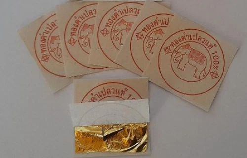10 Foglie D'Oro Puro 24 Carati – 5×5 Cm, Qualità Alimentare Professionale Per Torte E Cioccolato