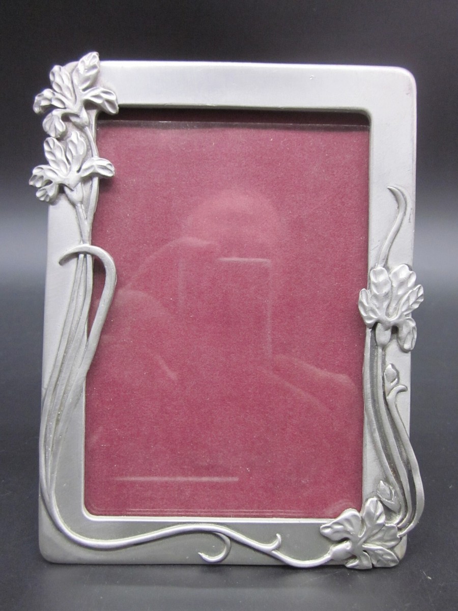 SEAGULL PEWTER Picture Frame Flowers 4