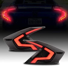 Smoked LED Taillights for Honda Civic Sedan 2016-2021 Rear Light Assembly LH&RH