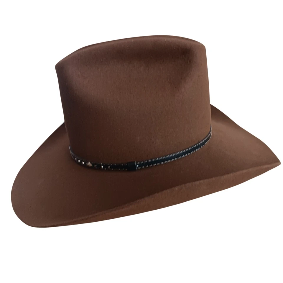 Men's sz 7 Vintage Resistol Stagecoach 1970's Cowboy Hat Western Rancher 1978 - Image 3 of 4