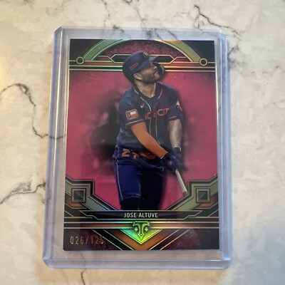 2024 Topps Triple Threads Jose Altuve Pink /125 Astros 168