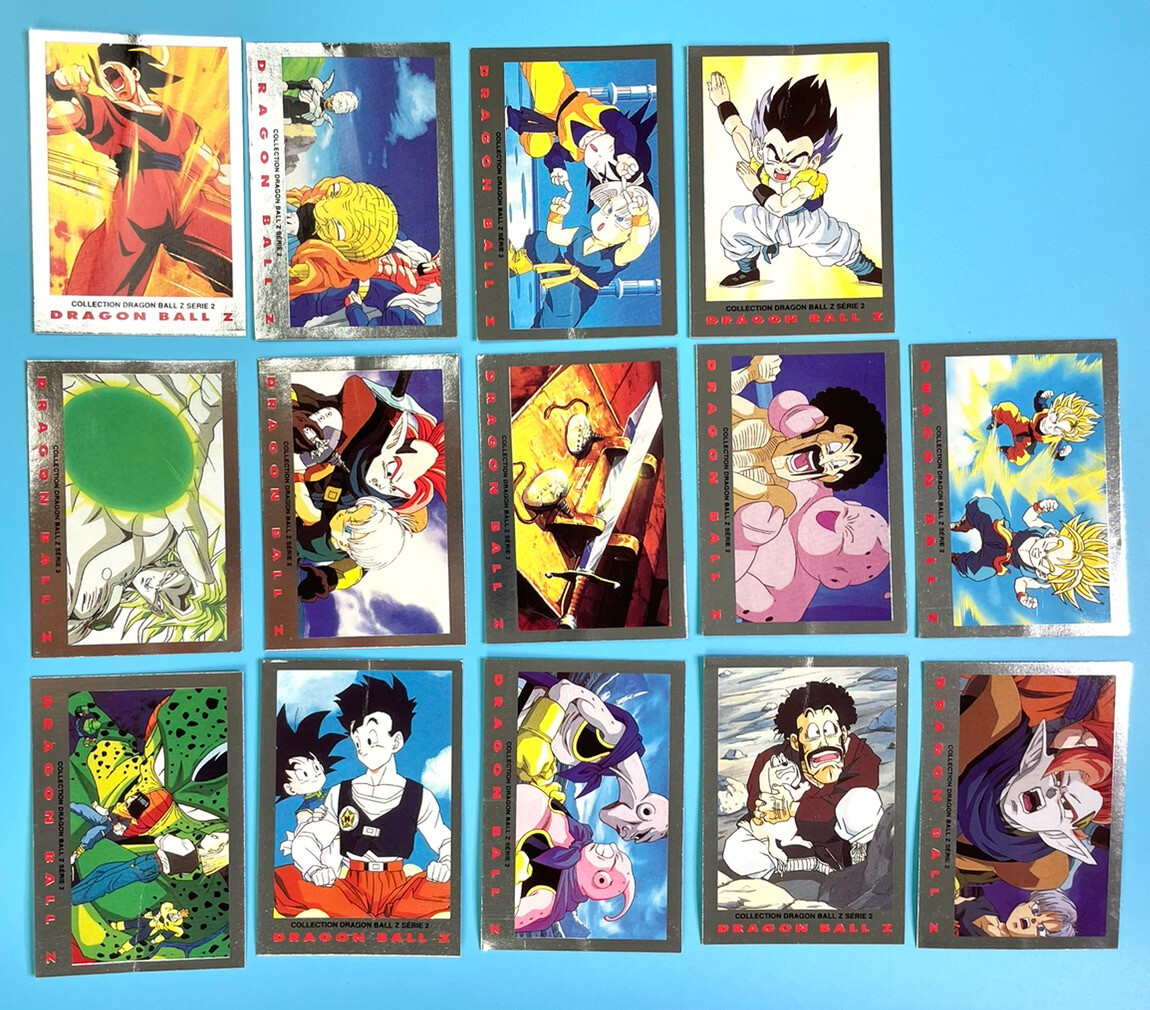 Dragon Ball Z Bird Studio Vintage 1989 DBZ Cards Lot Of 14 Used | eBay