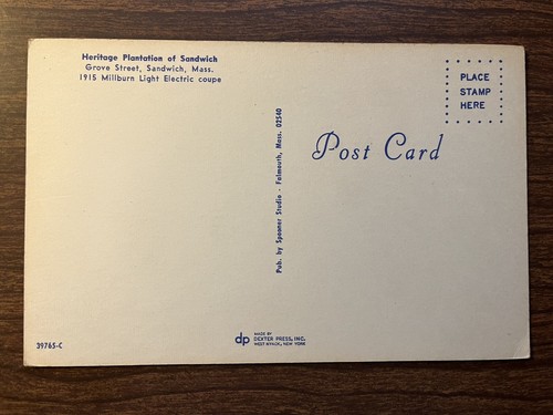 8 Heritage Plantation at Sandwich, Mass. Car Postcards ~ Antique Vintage Auto - Picture 17 of 17
