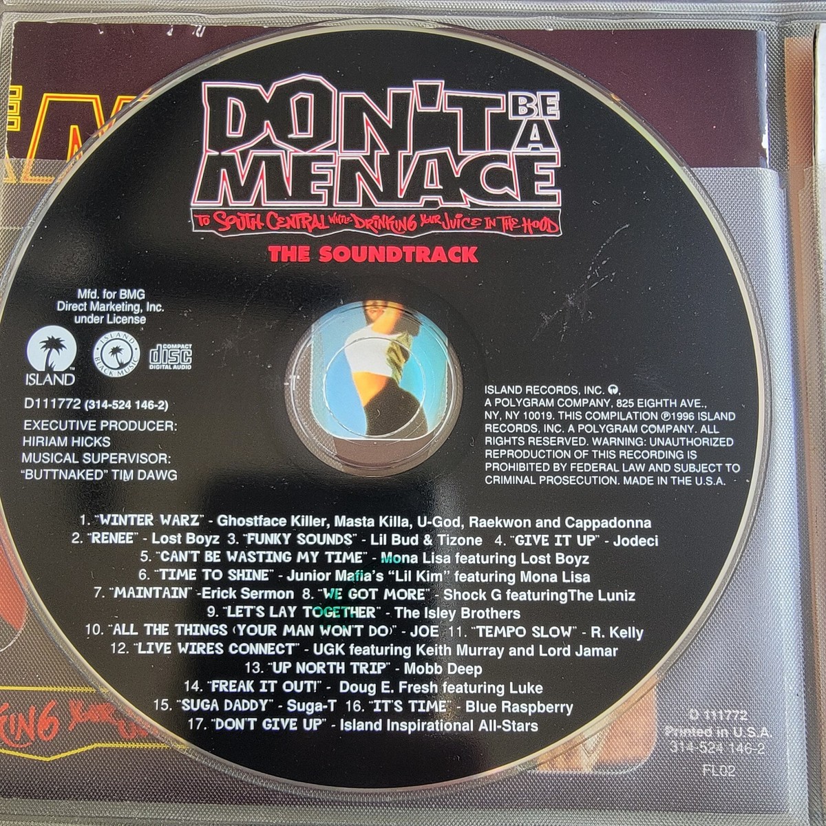 DON'T BE A MENACE　レコード THE SOUNDTRACK Don't Be A Menace Soundtrack, Various Artists (1996) CD Wayans