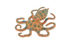 Blue-ringed Octopus Toy Hand Painted Hard Rubber Realistic Model 4.5" CH299BB181