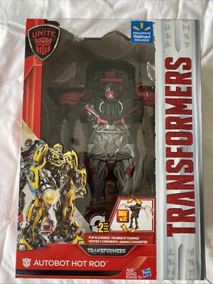 Transformers Autobot Hot Rod Last Knight Autobots Unite Flip & Change Figure TB2