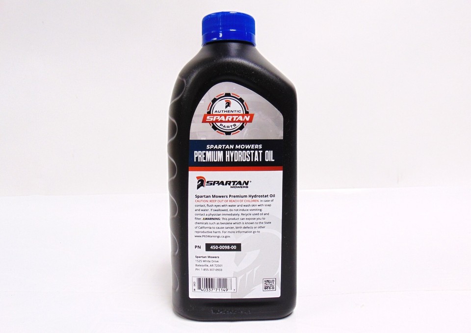 1 Quart Spartan Lawn Mower Premium Hydraulic Fluid 450009800 eBay